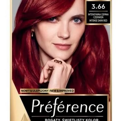 L'oreal paris feria preference farba do włosów 3.66 intensywna ciemna czerwień