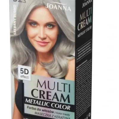 Joanna multi cream color metallic farba do włosów srebrny blond 32.5