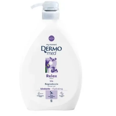 Dermomed żel pod prysznic z pompką 1 litr talco & iris