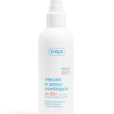 Ziaja sopot sun mleczko w sprayu nawilżające spf 50+ uva + uvb ochrona bardzo wysoka 170ml
