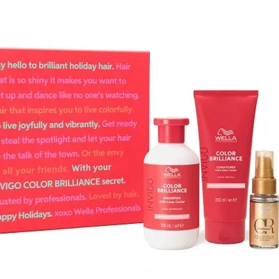 Wella invigo color brilliance zestaw prezentowy włosy farbowane i cienkie