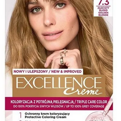 L'oreal paris excellence creme farba do włosów 7.3 złocisty blond