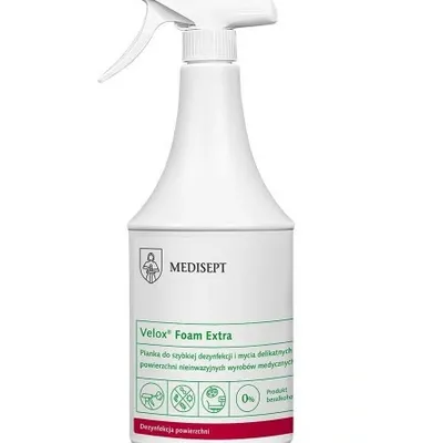 Medisept velox foam extra pianka do dezynfekcji i mycia powierzchni 1 l