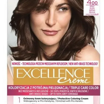 L'oreal paris excellence creme farba do włosów 4 brąz