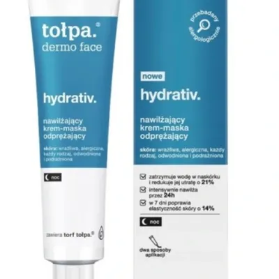 Tołpa dermo face hydrativ hialuronowy nawilżający do twarzy noc 40 ml