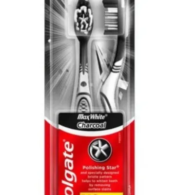 Colgate szczoteczka do zębów max white charcoal 2 szt