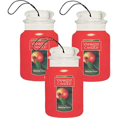 Yankee candle car jar 3 pack macintosh