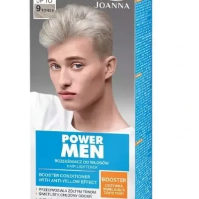 Joanna power men rozjaśniacz do włosów 9 tonów