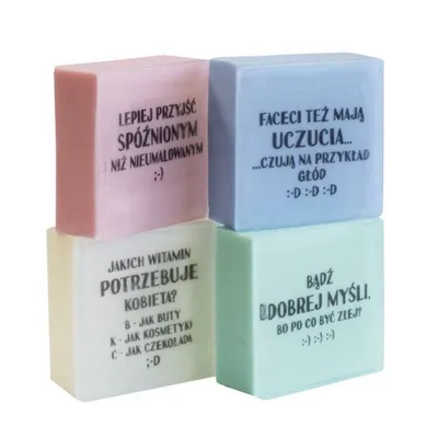 Laq mydło glicerynowe short massage soap niebieski