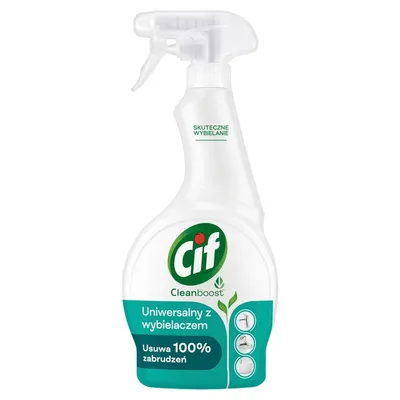Cif cleanboost spray czyszczący 500ml uniwersalny z wybielaczem