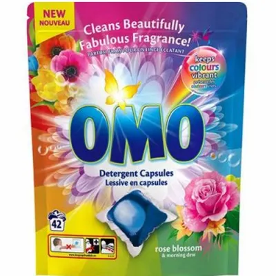 Omo kapsułki do prania color rose blossom & morning dew 42 szt