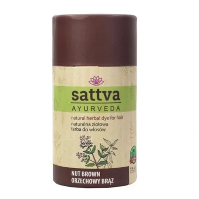 Sattva henna do włosów orzechowy brąz 150 g