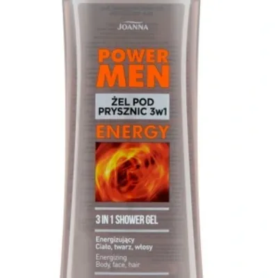 Joanna power men żel pod prysznic 3w1 energy czarny pieprz i guarana 300 ml