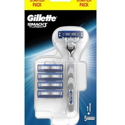Gillette mach 3 turbo maszynka do golenia + 5 szt. wkład do maszynki