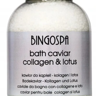 Bingospa kawior do kąpieli z olejkiem z różowego lotosu i kolagenem 380g