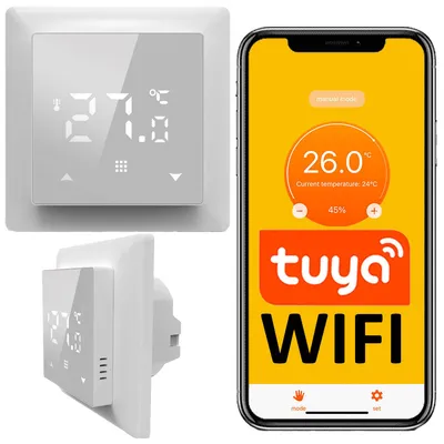 Termostat WIFI Sterownik ogrzewania Tuya TE-1W przewodowy do podłogówki
