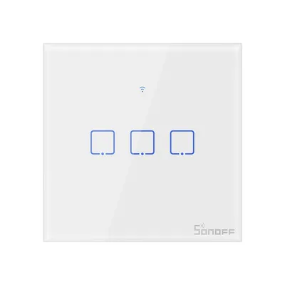 Dotykowy włącznik światła WiFi Sonoff T0 3C | 3-kanałowy