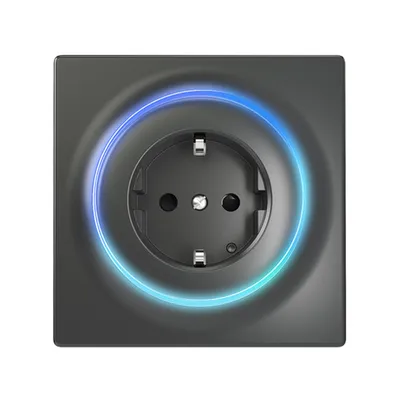 Fibaro Walli Outlet F Antracyt Inteligentne gniazdko z-wave FGWOF-011-8
