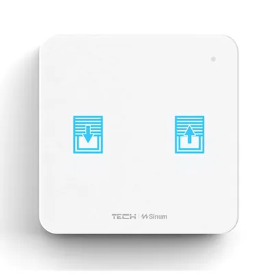 Szklany włącznik ROLET WZ-02 Biały bezprzewodowy TECH WTP