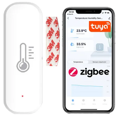 Czujnik temperatury i wilgotności ZIGBEE TUYA