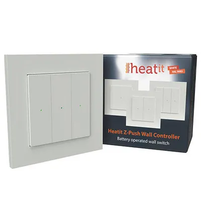 Heatit Z-Push Wall Controller biały Z-wave