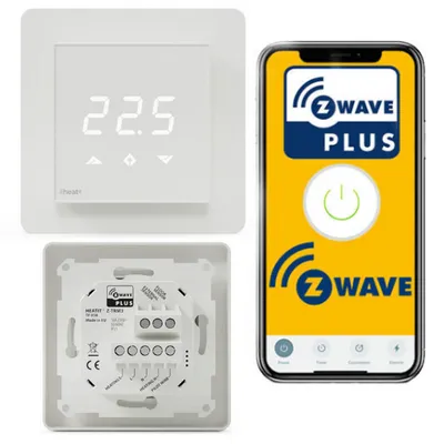 Heatit Z-TRM 3 termostat Z-wave BIAŁY