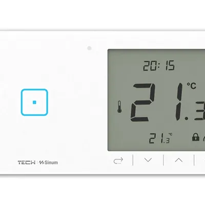 Regulator pokojowy + włącznik jednopolowy WSR-01L - LEWA Biały bezprzewodowy TECH WTP