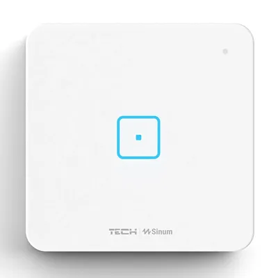 Szklany Włącznik jednopolowy WS-01 Biały bezprzewodowy TECH WTP